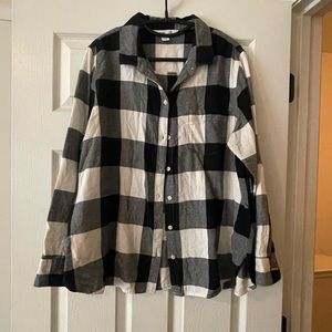 Black buffalo flannel button up